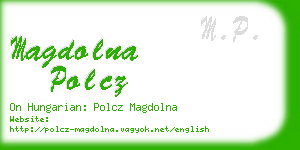 magdolna polcz business card
